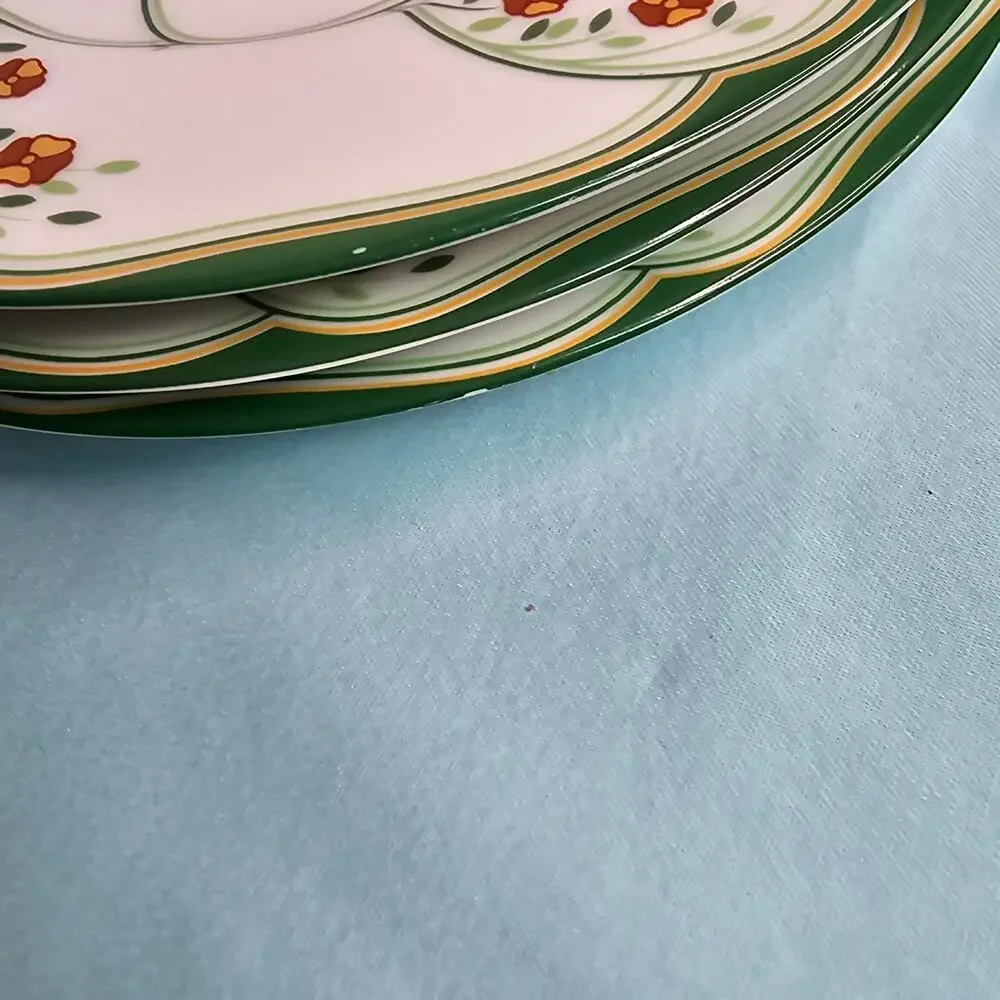 5 Haviland Limoges France Lotus Plates 3 - 8
